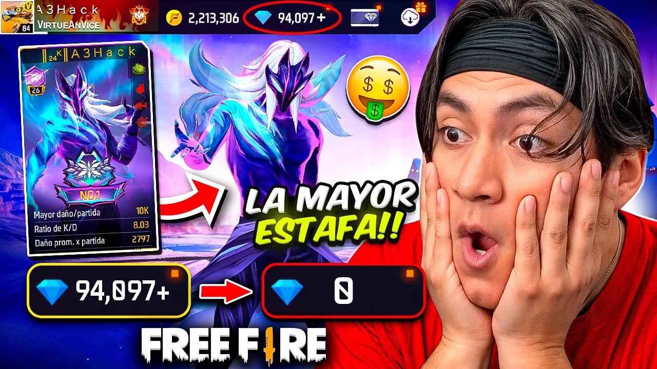 ¡Lo perdí TODO! 100,000 DIAMANTES en el EVENTO MÁS POLÉMICO de Free Fire *la MAYOR ESTAFA* 😱