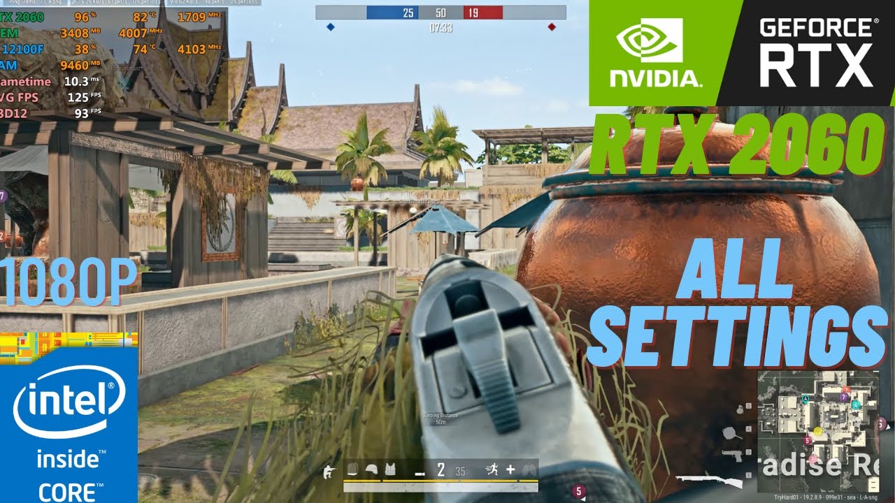 PUBG | RTX 2060 in Late 2022 | All Settings | i3 12100F | 1080P