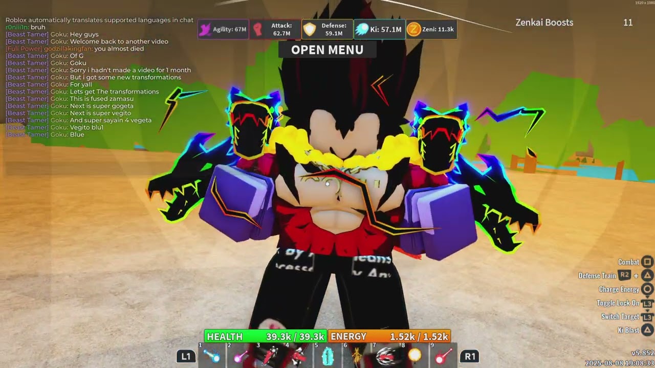 Showcasing The new transformations i got from DRAGON BALL rage...