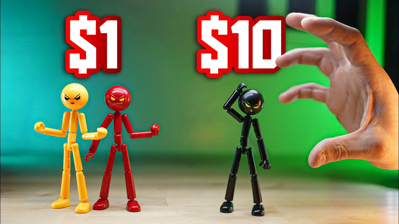 НЕ тратьте 10 долларов на фигурку Stick Fellas... ПОТРАТЬТЕ ВМЕСТО ЭТОГО 1 ДОЛЛАР! - Съемка и обзор