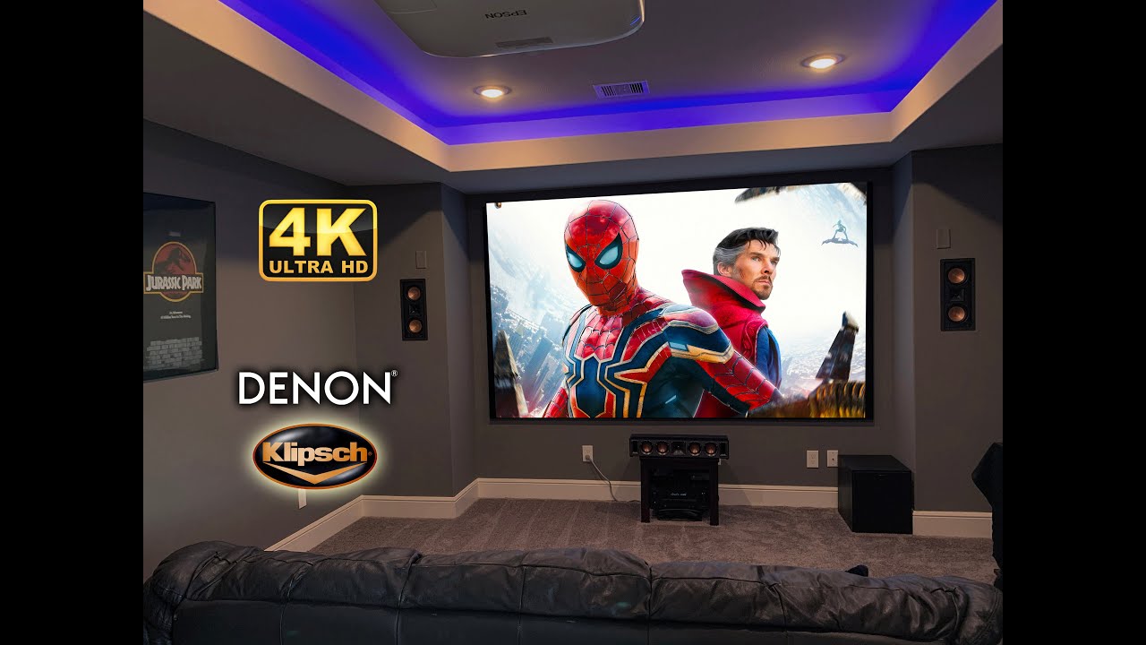 Home Theater 4K Epson | Klipsch  - Spider-Man No Way Home Sound Demo