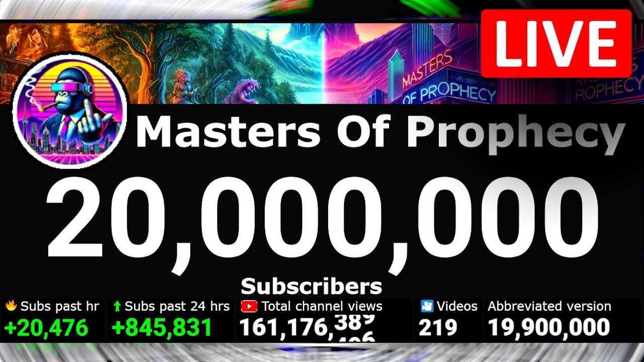 Masters Of Prophecy to 20 Million Subscribers! (With Chat Reaction As It Happened)