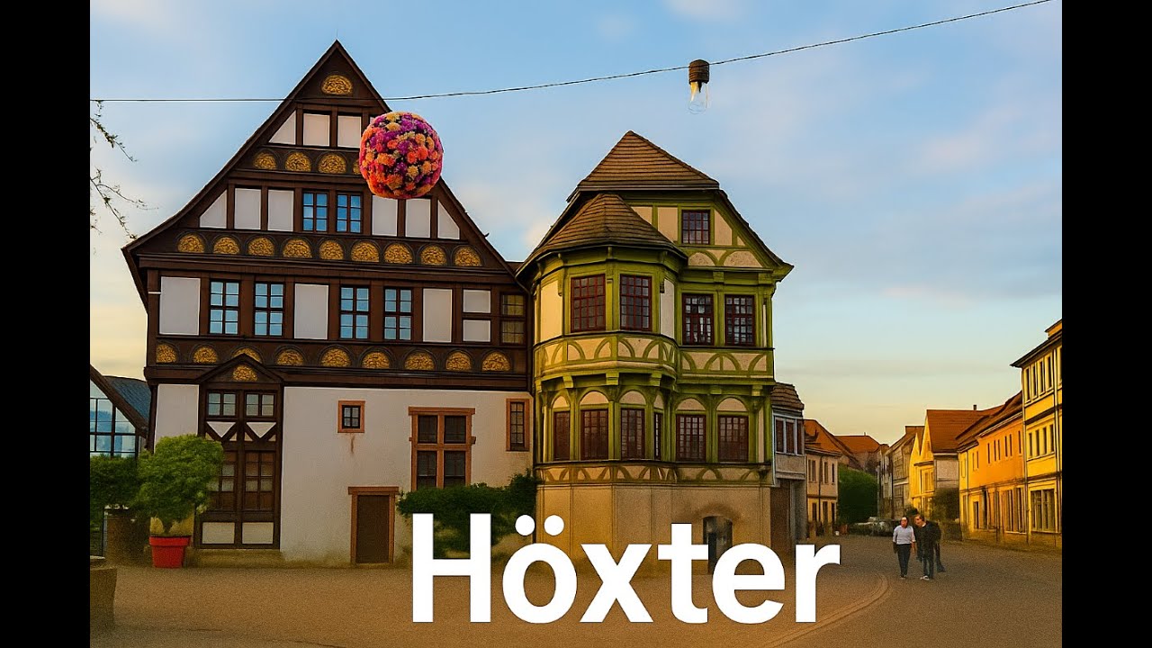 Höxter Germany Walking Tour - Medieval Old Town & Timbered Houses [4K]