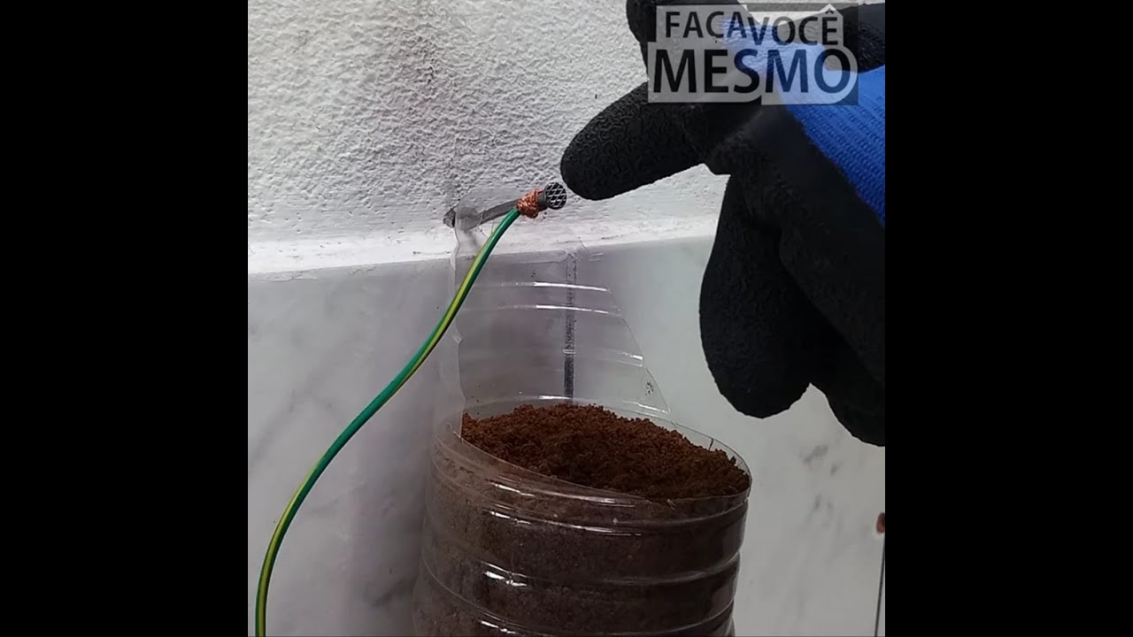 PREGO E POTE DE TERRA SERVE COMO ATERRAMENTO