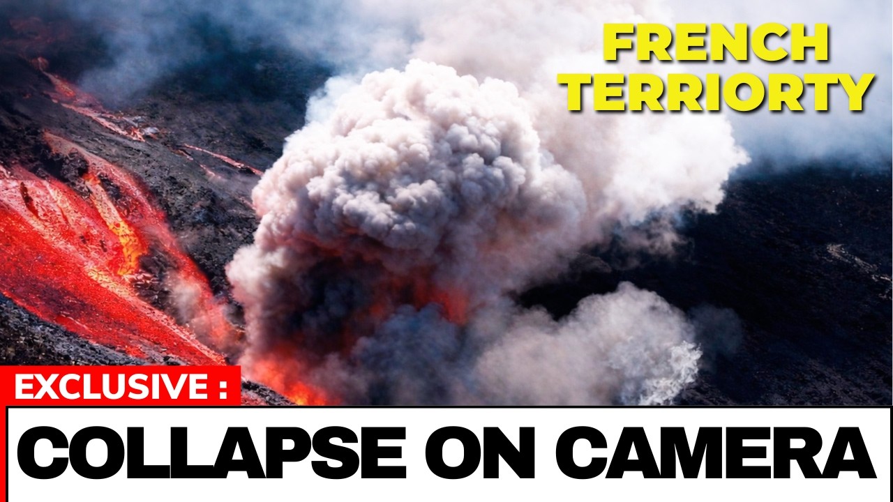 Part of French Volcano COLLAPSED Live on Camera after 2.5 Years of Silence