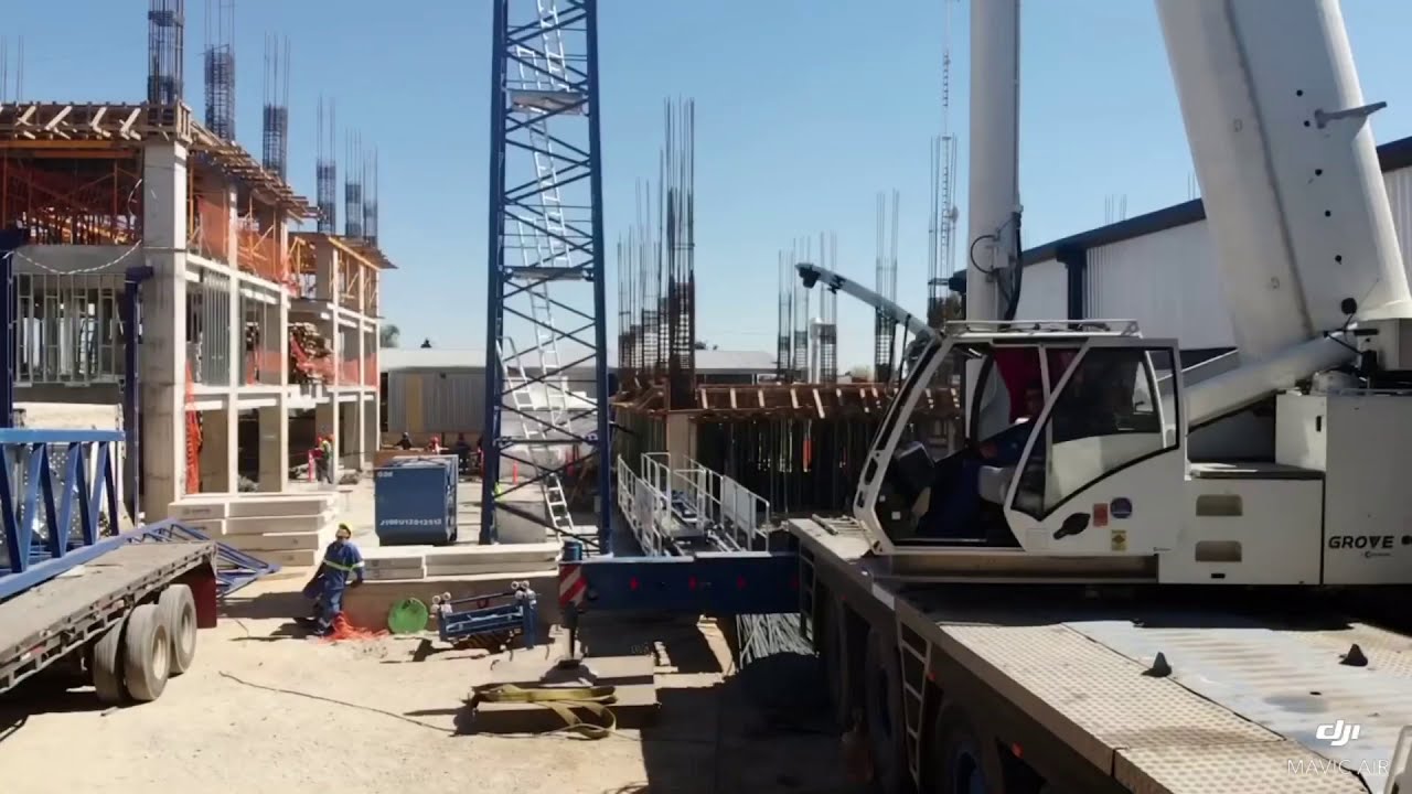Montaje de Grua Torre con grúa de 275 toneladas #GMK5275