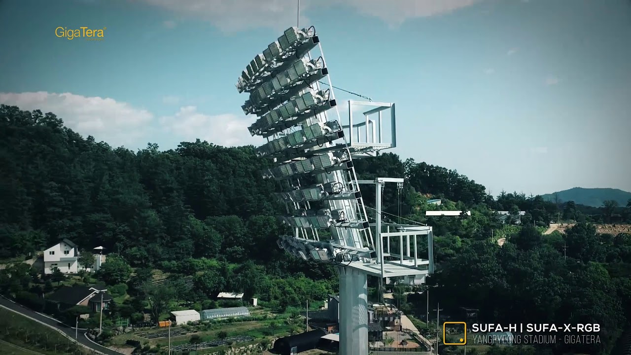 YangPyeong Stadium Lighting Installation _ Sports Lighting