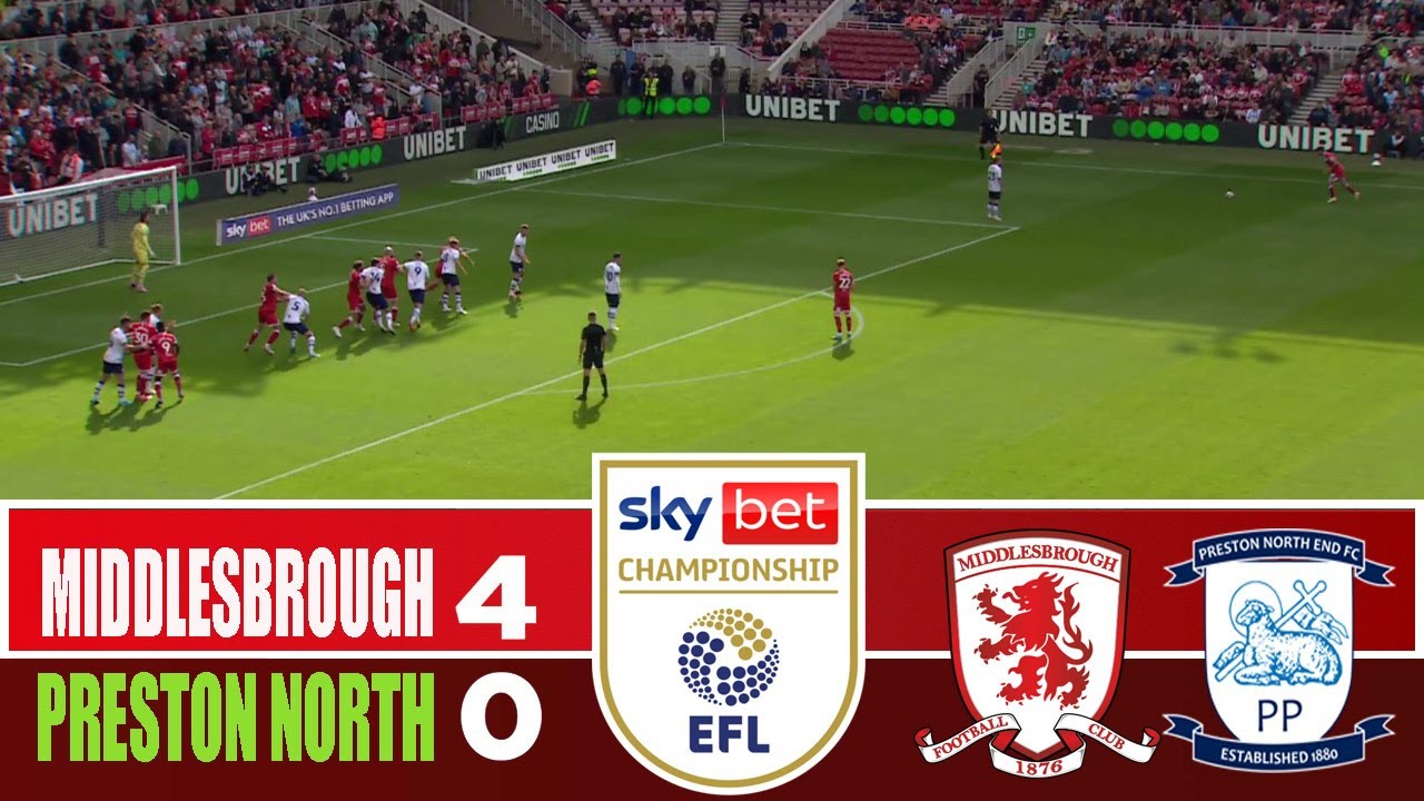MIDDLESBROUGH vs PRESTON NORTH END 4-0 | 2026 Championship | Match Highlights