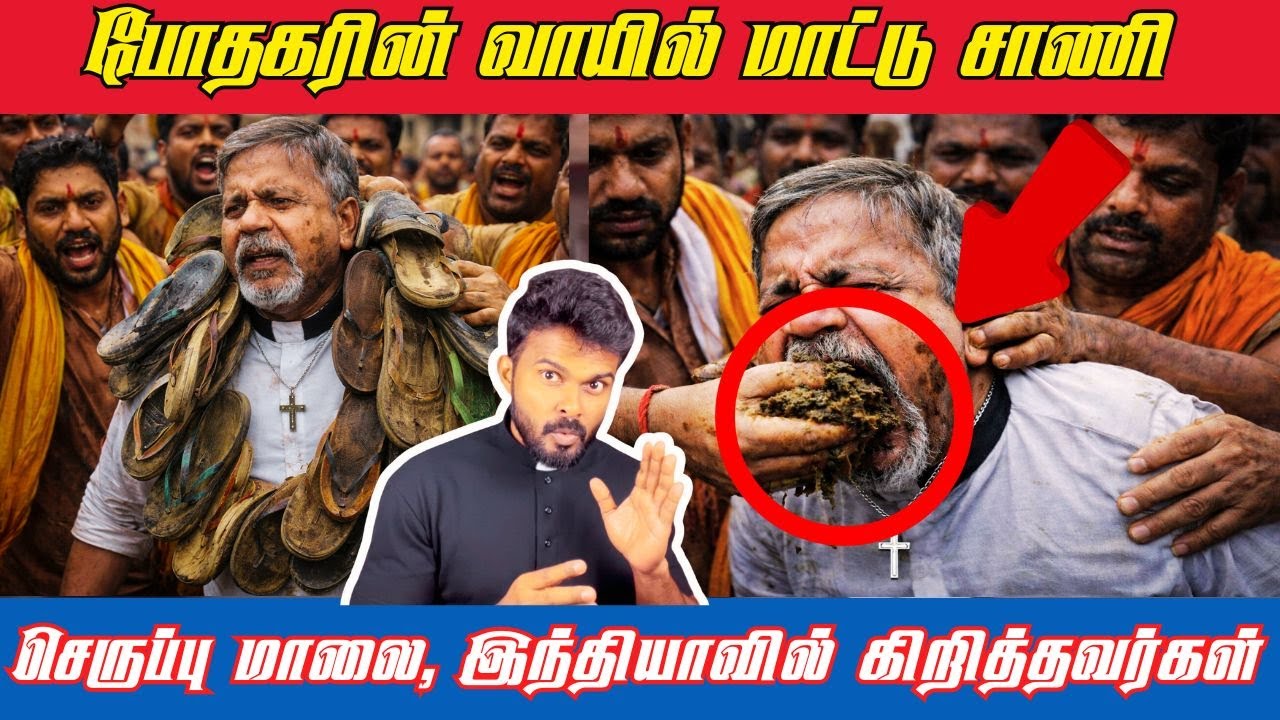 😭 கிறித்தவ போதகரின் வாயில் மாட்டு சாணம்/ செருப்பு மாலை - இந்தியாவில் கிறித்தவர்களின் அவல நிலை 😱