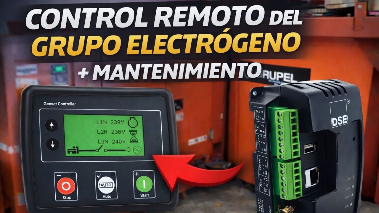 Control remoto y mantenimiento en grupo electrógeno GRUPEL | DSE 4520 + DSE 890