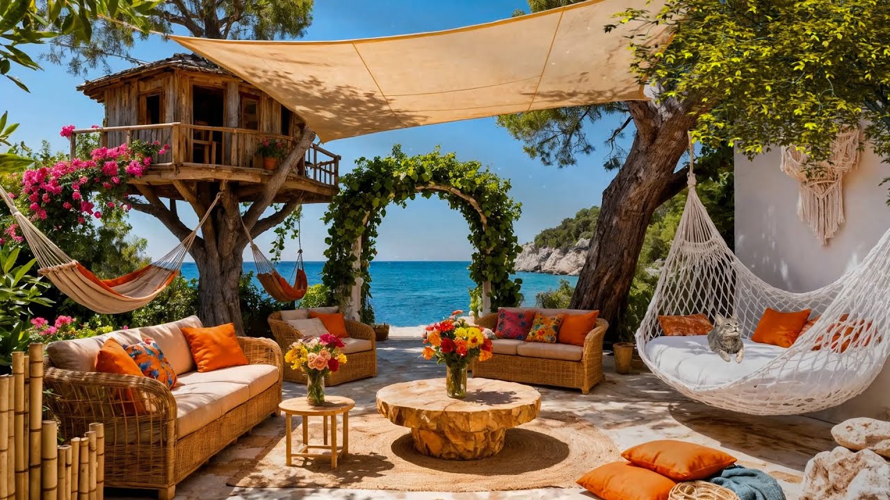 Morning Ocean Waves Help Focus & Relax 🌅 Gentle morning ocean scenery
