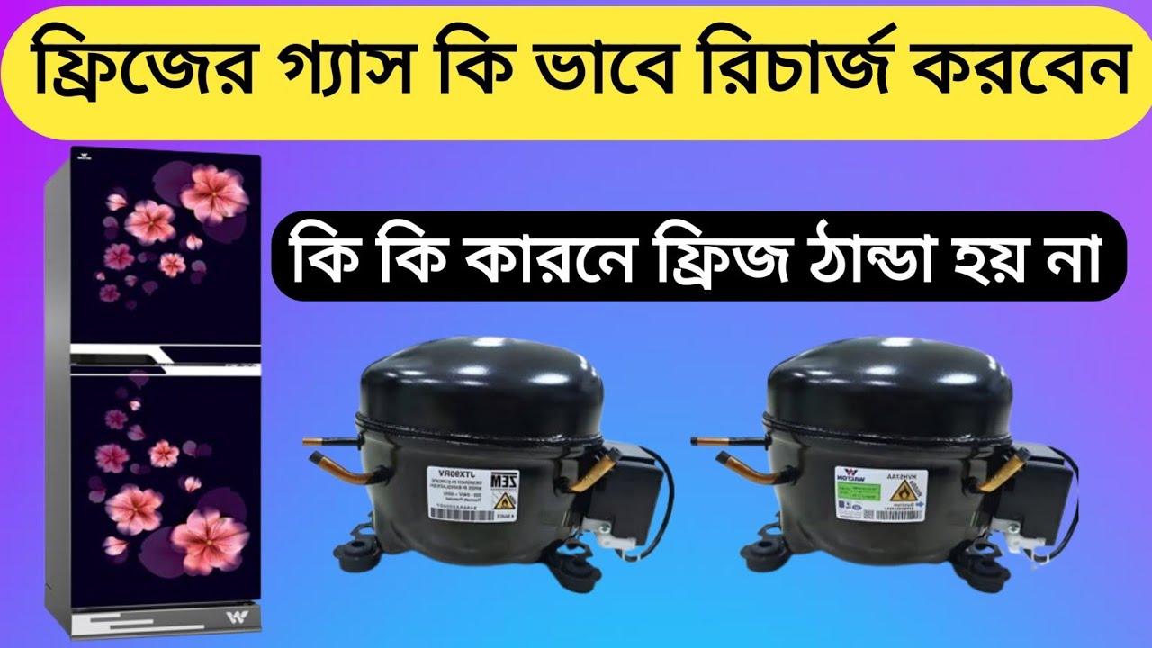 ফ্রিজে গ্যাস কি ভাবে রিচার্জ করবেন- ফ্রিজ চলে কোন কোন কারনে ঠান্ডা হয় না বিস্তারিত