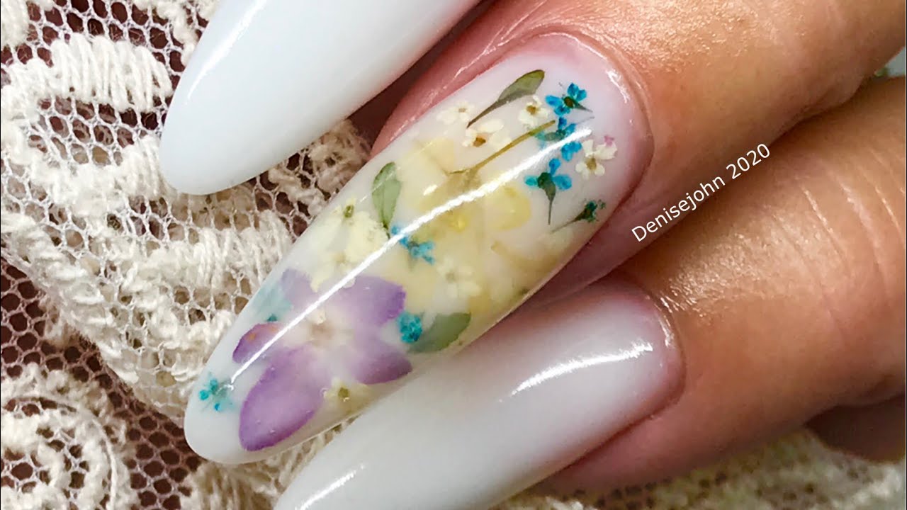 Milk Bath Builder Gel Nails Using Milky White Builder Gel