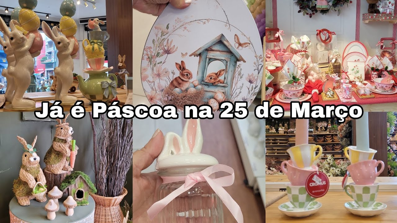 Páscoa 2026 na 25 de março! Tendências e novidades! Loja Rizzo!