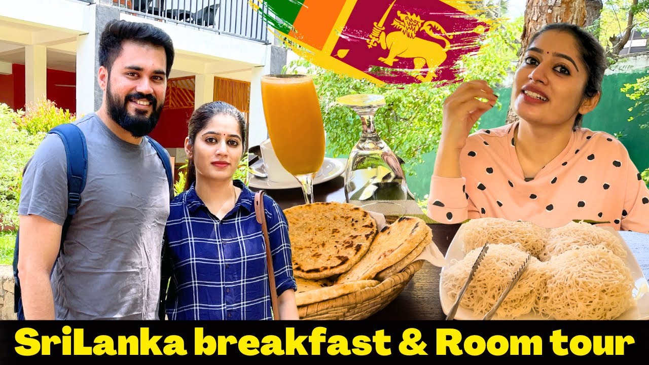First time I tried typical Srilankan Breakfast | Sigiriya Room Tour | Srilanka 🇱🇰vlog 3 | Sam&Prasi