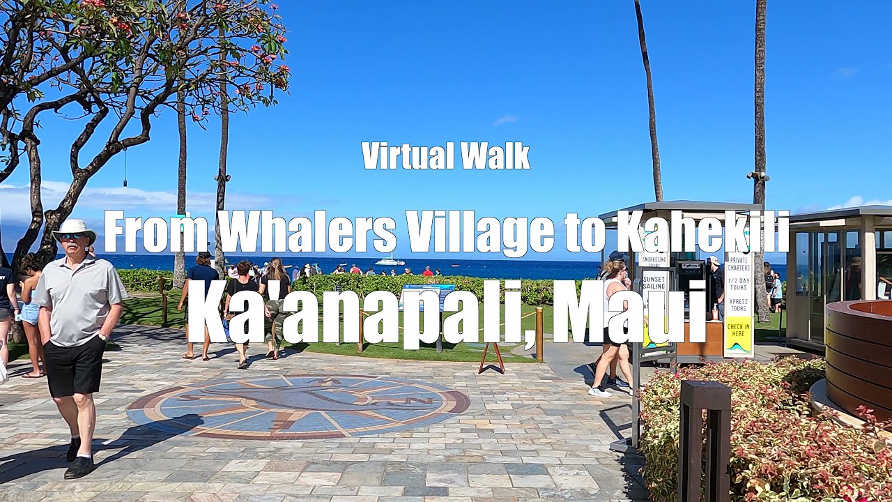 Kaanapali Beach Walk① （カアナパリ） - From Whalers Village to Kahekili Beach Park through Black Rock