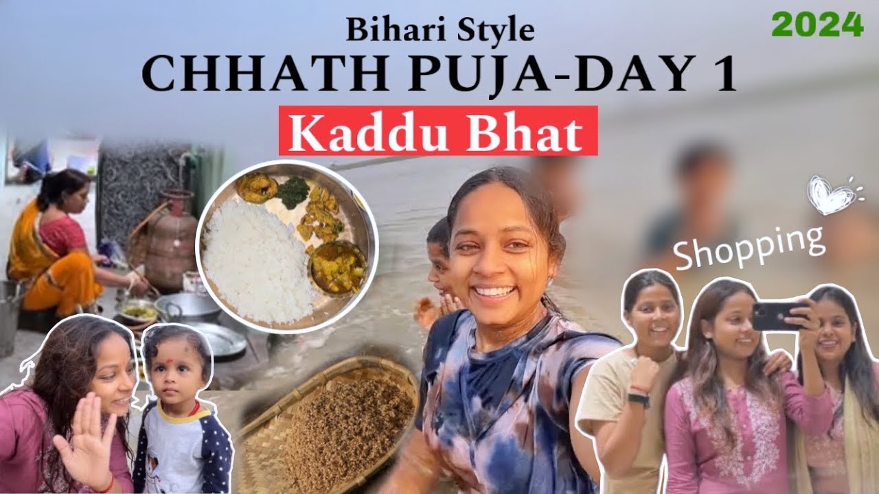 Chhath Puja Vlog 2024 - Kaddu Bhat| Bihari Style | DAY 1 | Mansi Gupta | #chhathpujavlog | MG412