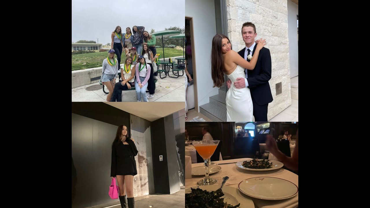 Last few days of high school, dinners, prom, & shopping 🧡