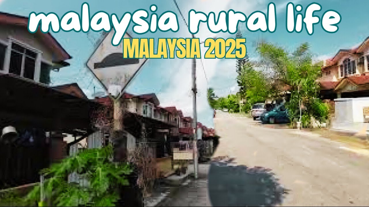 WALKING 4K HDR | EXPLORING VILLAGE ROADS, ROAD TRIP IN MALAYSIA VILLAGE LIFE
