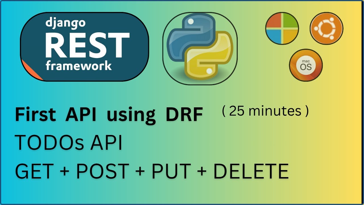How to Create a REST API in Python (Step-by-Step Django REST Framework Tutorial) | Todos API