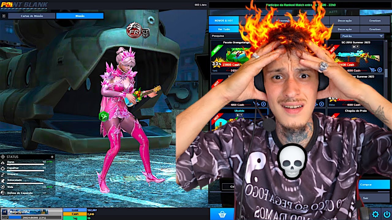 Fui HUMILHADO no meu VÍDEO! Hoje só ESTRESSE no Point Blank!!