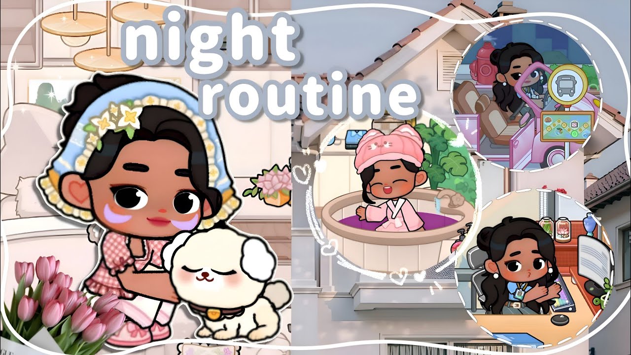 After work 𝑨𝒆𝒔𝒕𝒉𝒆𝒕𝒊𝒄 Night Routine 😴☁️: Game world 