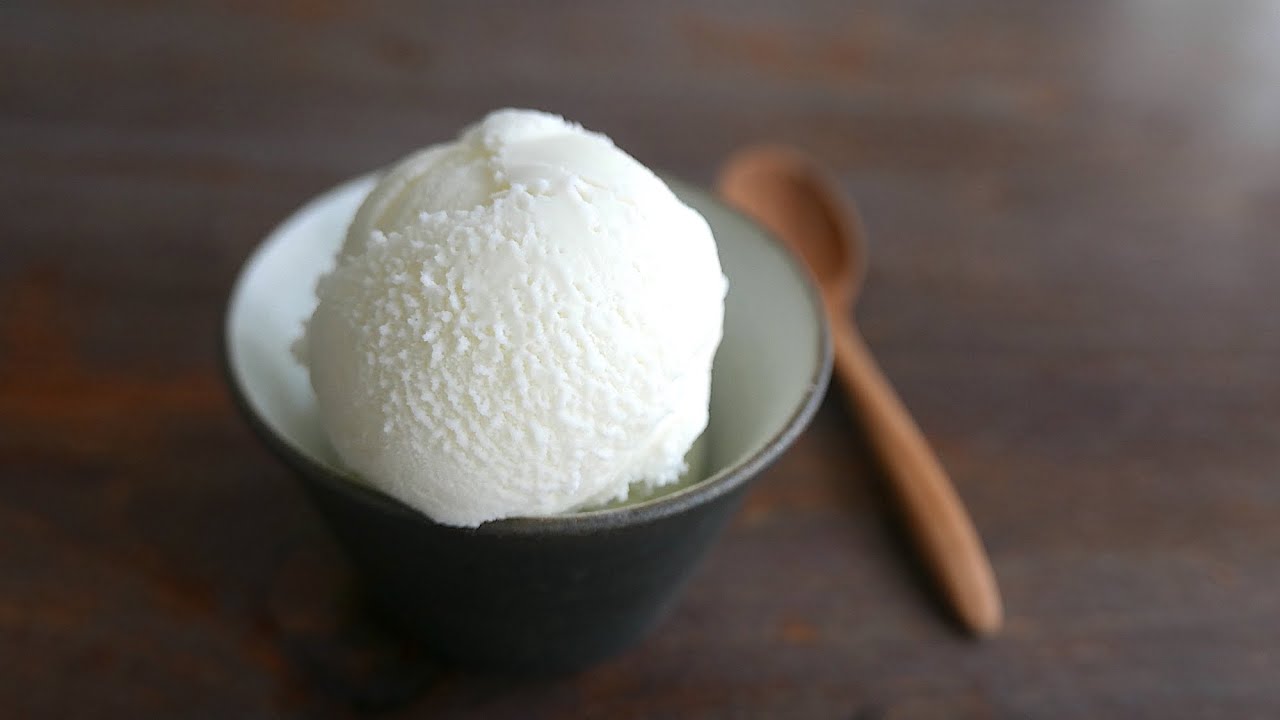 Glace Noix de Coco | Recette Cuisinart ICE-100 | wa's Cuisine | ココナッツアイスクリーム