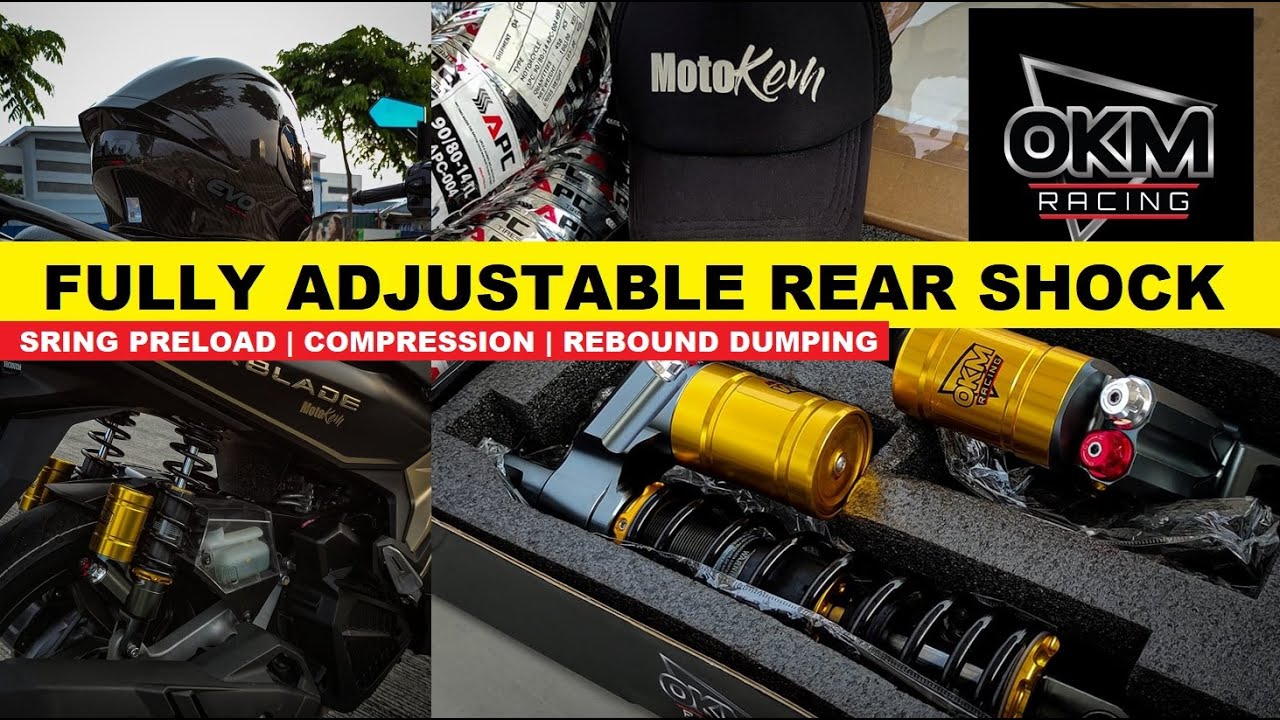 Honda Airblade 150 UPGRADE: OKM Racing Rear Cushion with Tank | Full Review