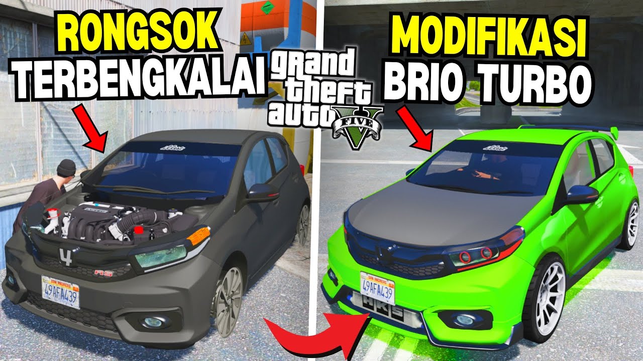 Aku Menemukan Mobil Brio Langka Rongsok Terbengkalai di Kota - GTA 5 MOD
