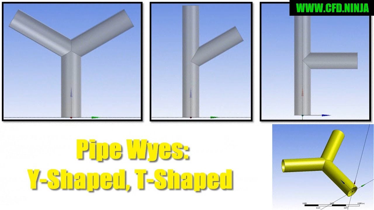 ✅ ANSYS Design Modeler - Pipes Y-Shaped/T-Shaped - Intermediate Tutorial 4