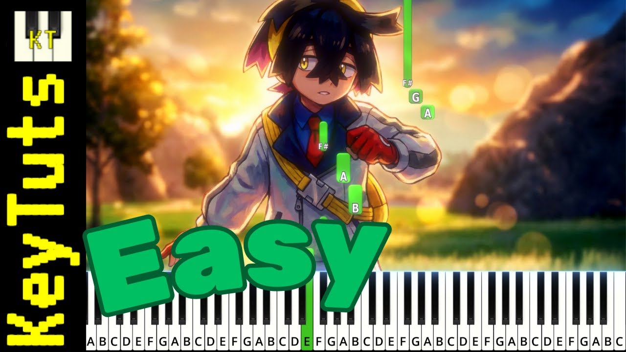 Battle! Champion Kieran [Pokemon Scarlet and Violet] - Easy Mode [Piano Tutorial] (Synthesia)