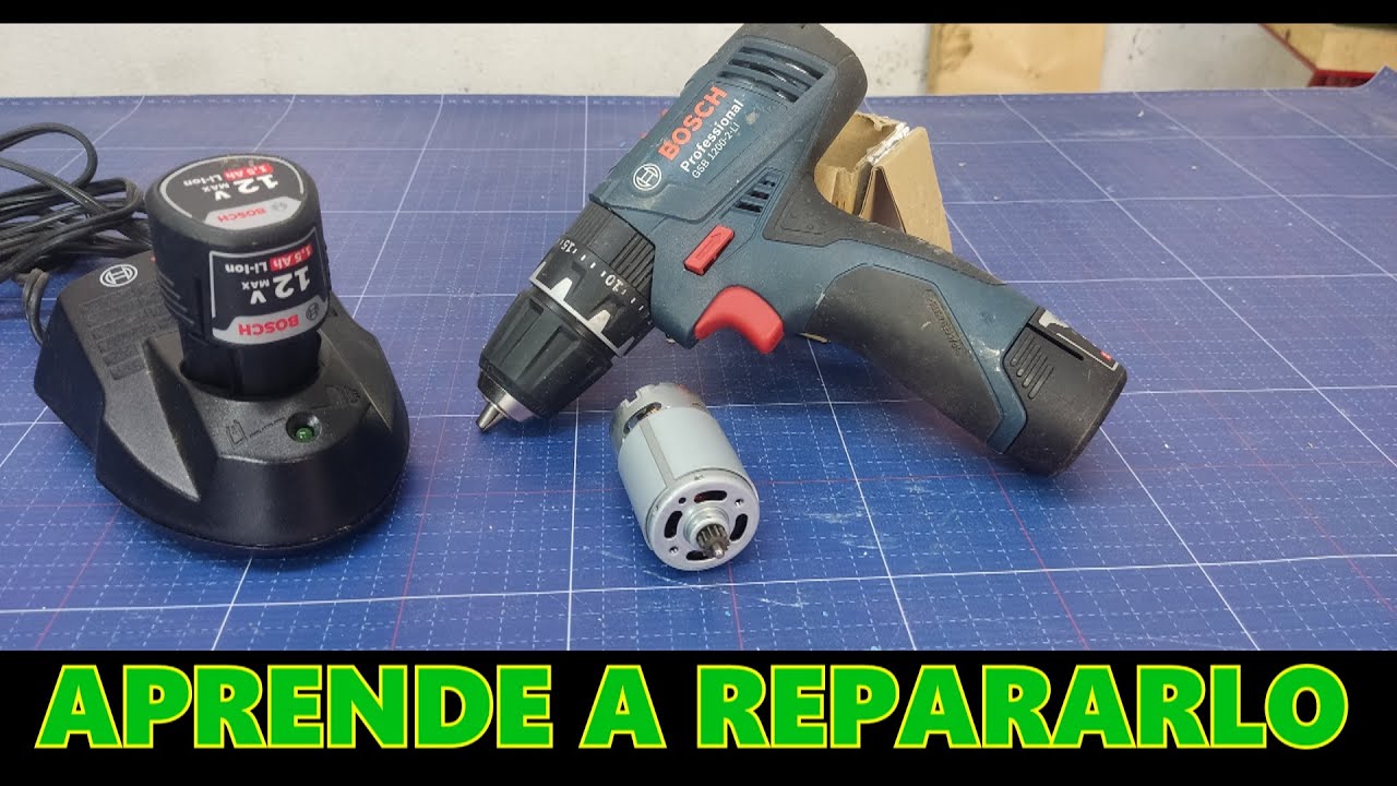 Reparando Taladro Dañado Bosh GSB-1200-2-LI