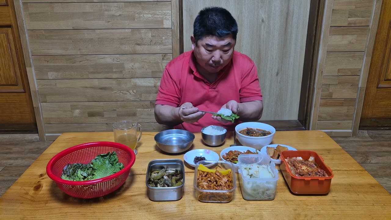 쌍추쌈에 저녁  먹었어요