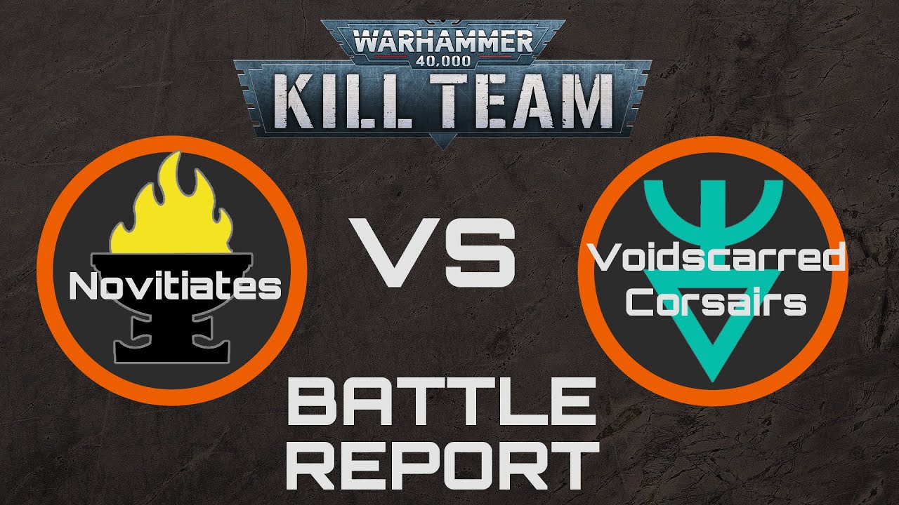40K Kill Team Battle Report! Aeldari Voidscarred Corsairs VS Novitiates - Narrative Game