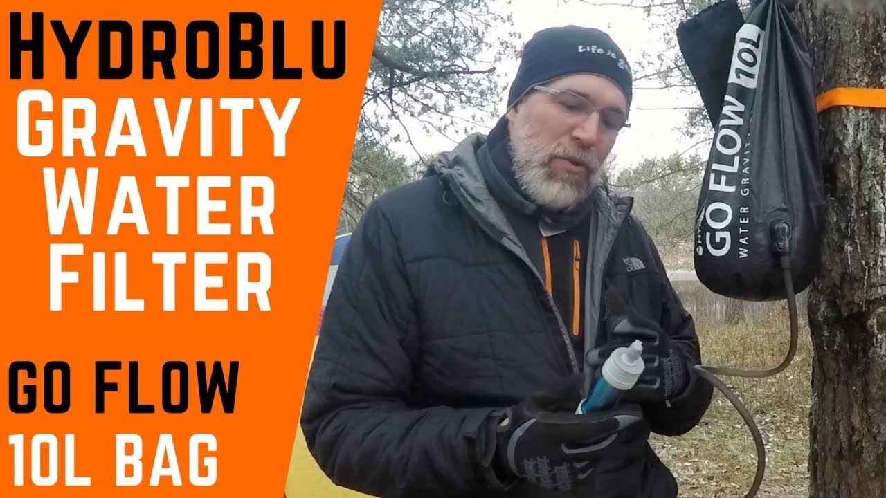 Backpacking Gear Gravity Water Filter HydroBlu Go Flow 10L Bag Review