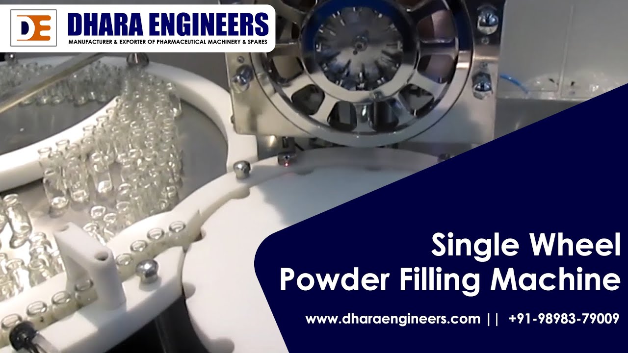 Single Wheel Powder Filling Machine, Injectable Dry Powder Filling Machines