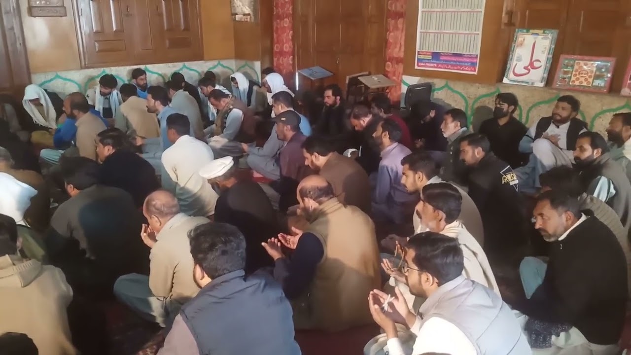 جامع مسجد اہلتشیع بھکر میں امام بارگاہ خدیجہ الکبری میں شہید ہونے والے مومنین کی قرآن خانی۔8.2.2026