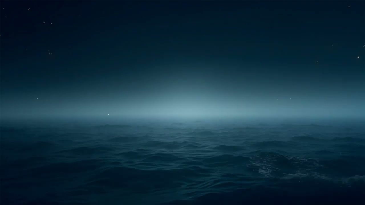 Night Ocean Waves with Solo Piano for Deep Sleep | Relaxing Sea Ambience, Insomnia & Stress Relief