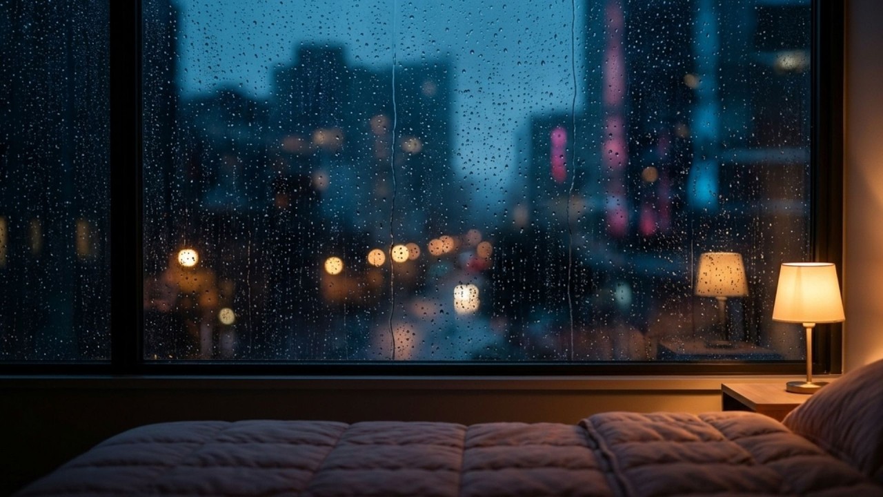 10 Hours of Deep Sleep Ambience with Rain on Window 🌧️