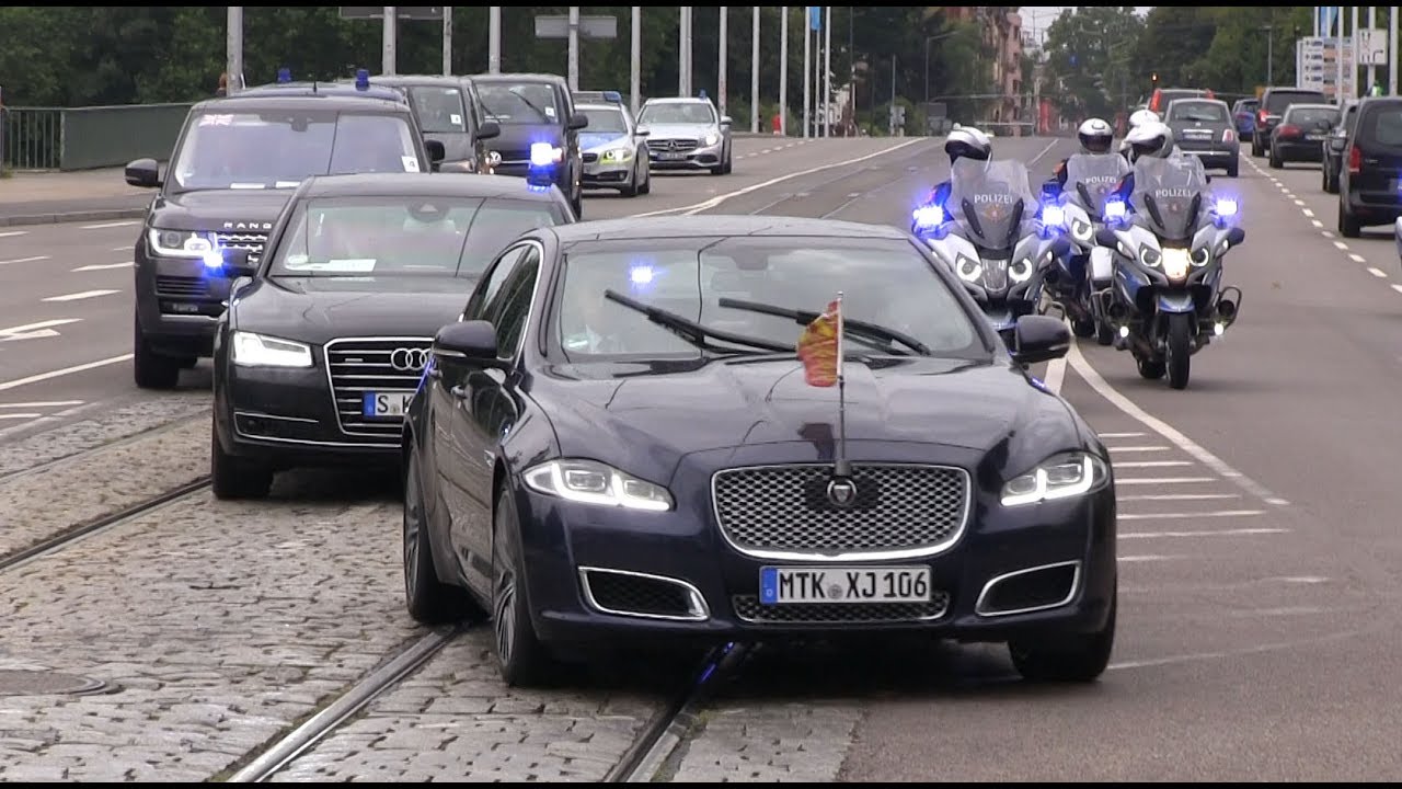 [Royaler Besuch in Heidelberg] Prinz William & Herzogin Kate - VIP Kolonne | Großeinsatz der Polizei