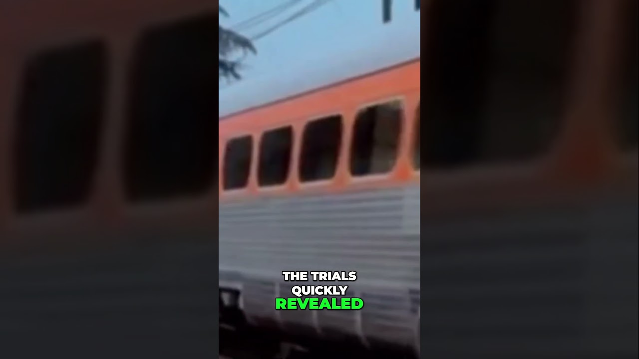 Aerotrain Fails - Watch the Cargo Loading Disaster Unfold! #experimental #train #usa #rail #fyp