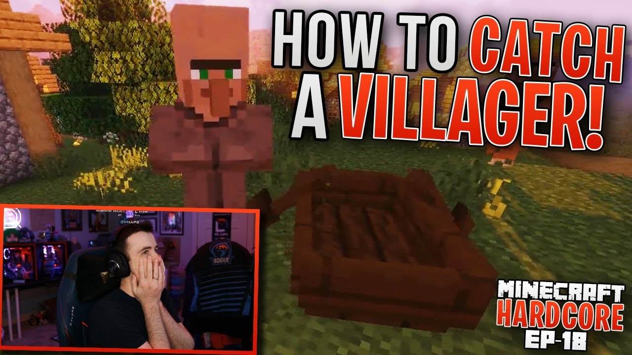 HARDCORE MINECRAFT! How to CATCH a VILLAGER! Ep. 18