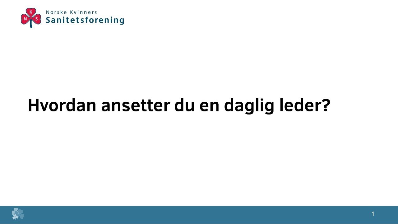 Hvordan ansetter du en daglig leder?