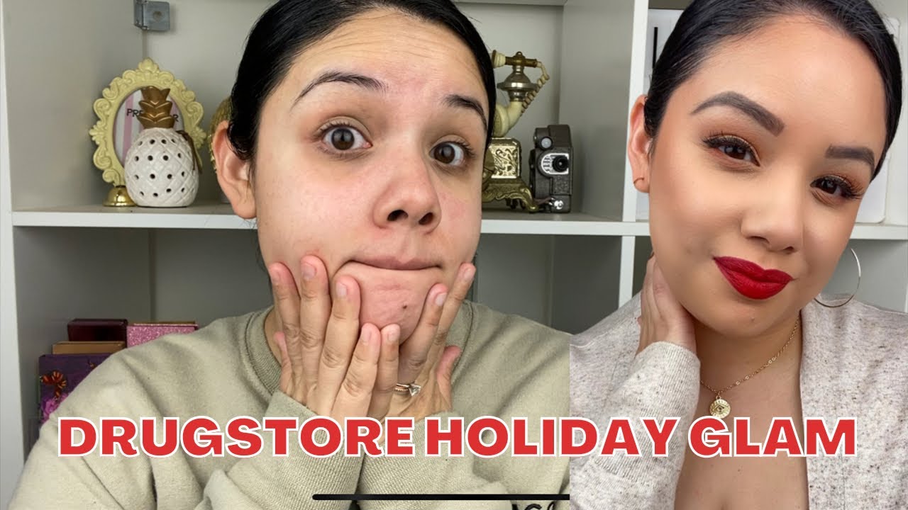 DRUGSTORE HOLIDAY MAKEUP TUTORIAL | QUICK & EASY