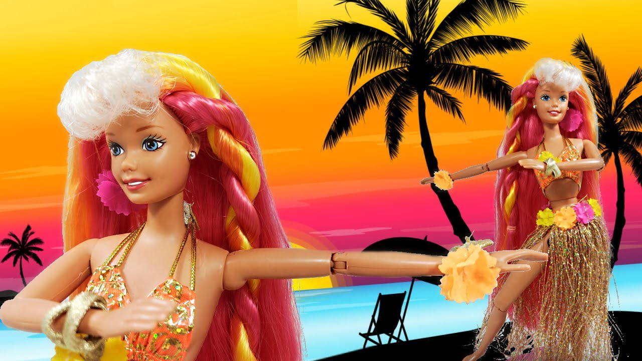 HULA HAIR BARBIE 1996! MUEVE SU CUERPO COMO UNA VERDADERA BAILARINA HULA! UNBOXING/REVIEW
