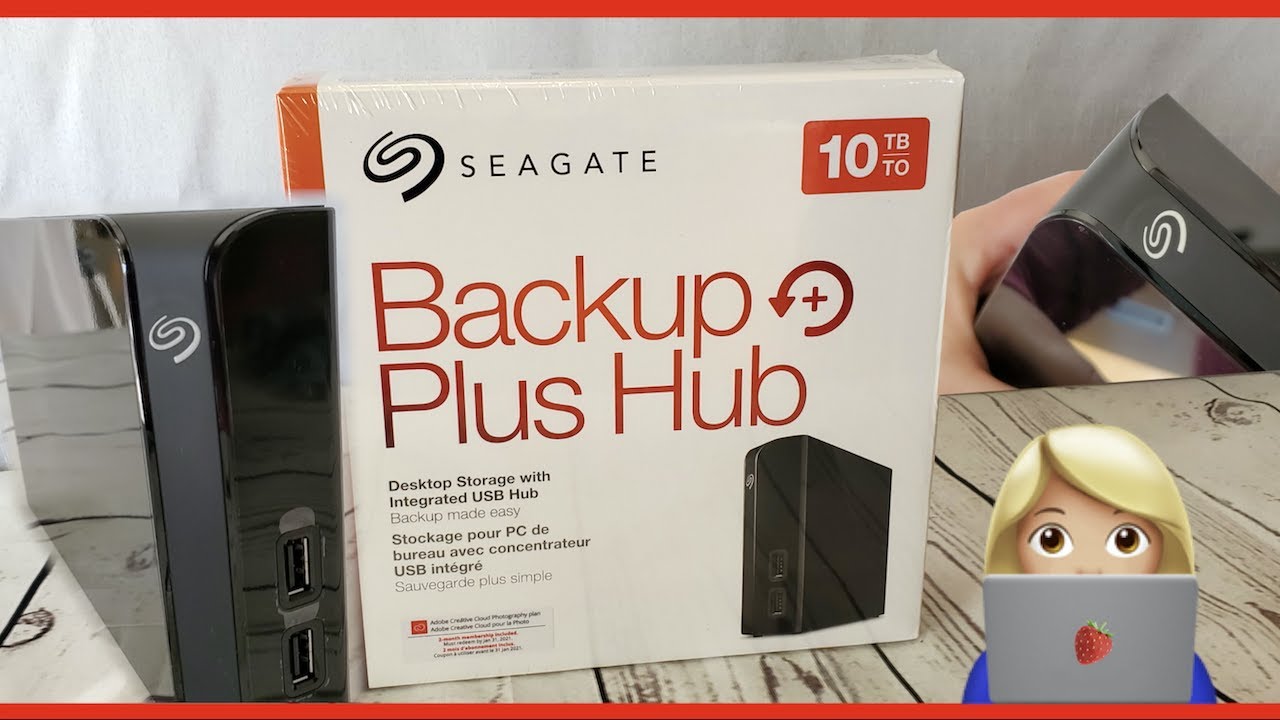 Seagate 10 TB Backup Plus Hub Desktop Storage with Integated USB