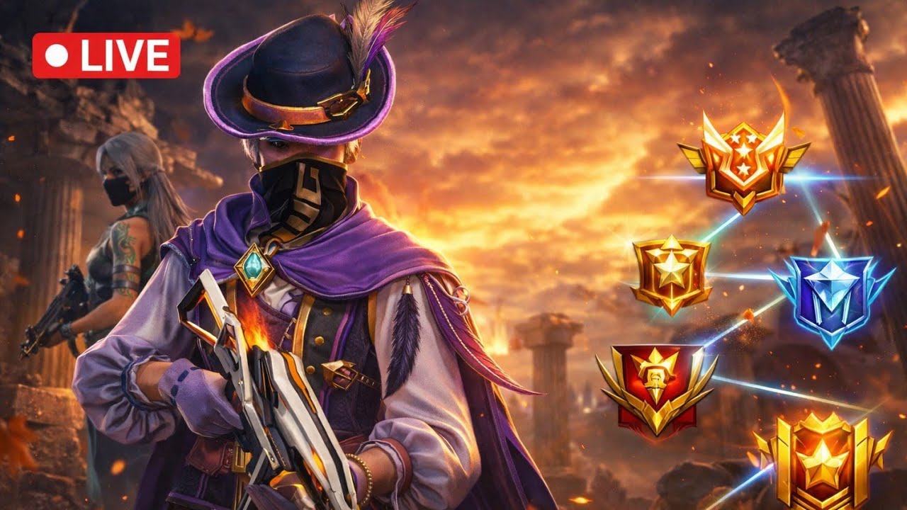 🔴 FREE FIRE LIVE | ROAD TO HEROIC | INTENSE RANK PUSH ⚡