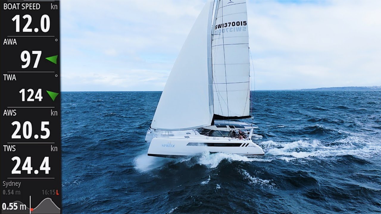 We STRESS TEST the Seawind 1370 Catamaran offshore🌊...sailing with PERFORMANCE DATA📈