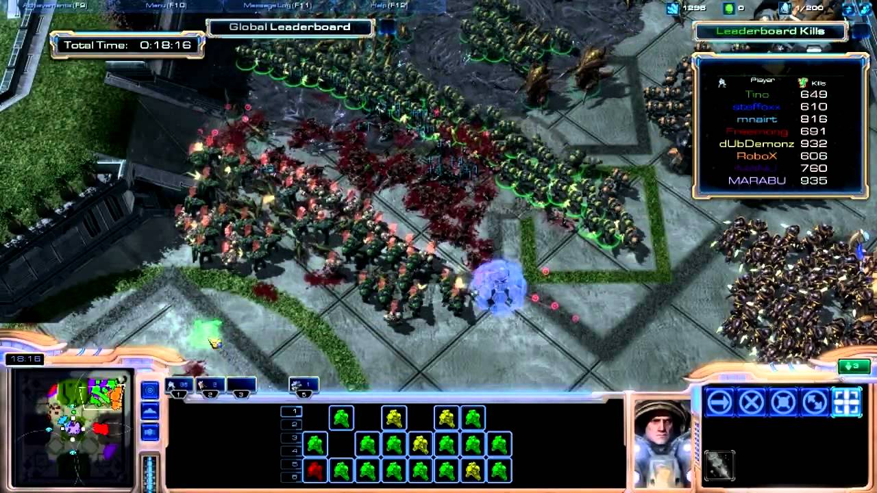 How to Completely dominate on StarCraft 2: Marine Arena