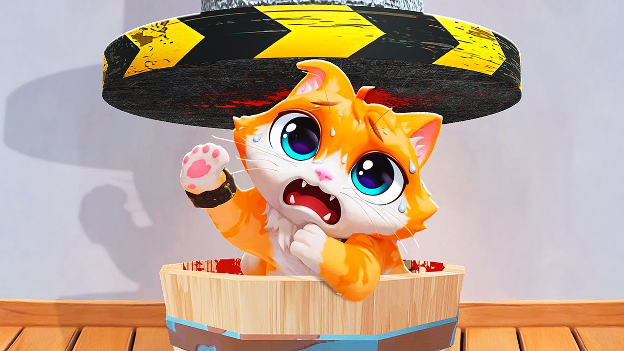 Hydraulic Press Vs Cat in VR